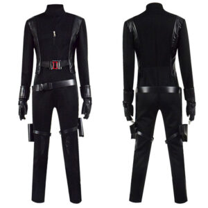 Avengers Black Widow Natasha Romanoff Black Jumpsuit Halloween Cosplay Costume