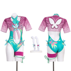Marvel Rivals Psylocke Swimsuit Cosplay Costumes Breezy Butterfly Halloween Outfit
