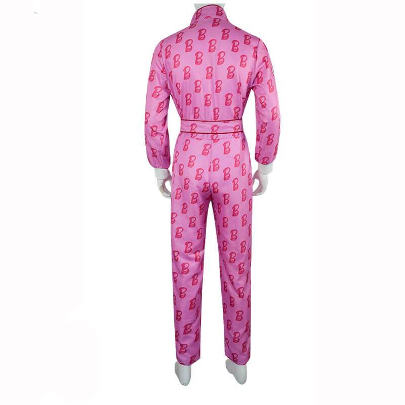 Ryan Gosling Pink Tracksuit 2023 Movie Ken Outfit Jumpsuit - Image 4