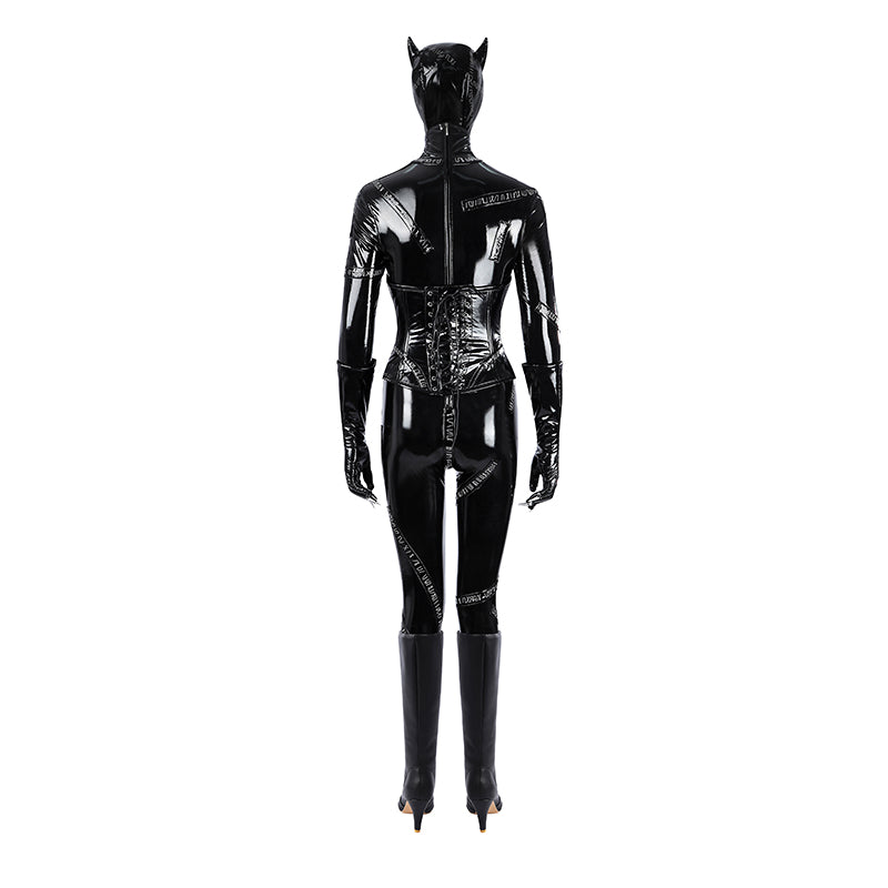 Batman Returns Catwomen Cosplay Costume Dark Jumpsuit Halloween Who Cosplay - Image 3
