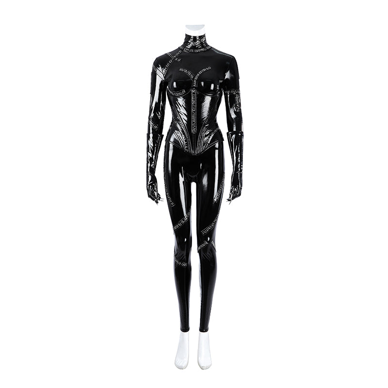 Batman Returns Catwomen Cosplay Costume Dark Jumpsuit Halloween Who Cosplay - Image 5