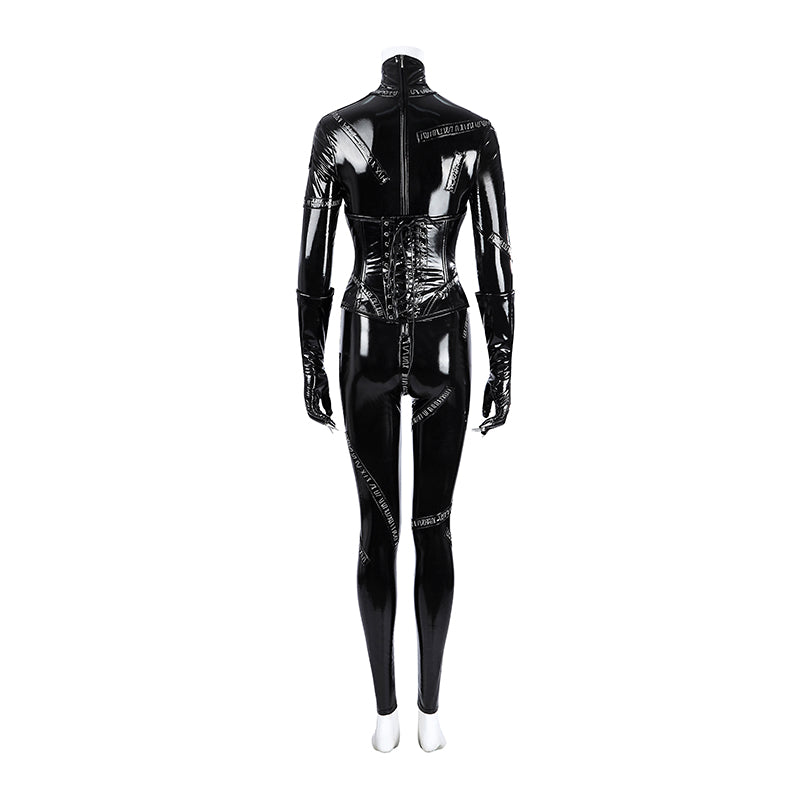 Batman Returns Catwomen Cosplay Costume Dark Jumpsuit Halloween Who Cosplay - Image 8