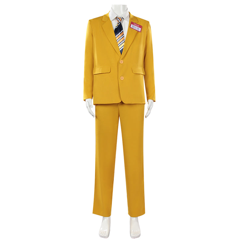 Beetlejuice Yellow Suit 2024 Bob Cosplay Costume Halloween Outfit - Image 4