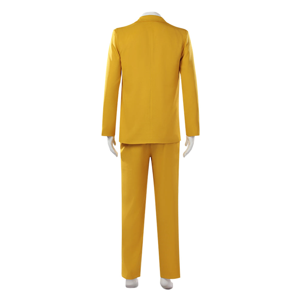 Beetlejuice Yellow Suit 2024 Bob Cosplay Costume Halloween Outfit - Image 6