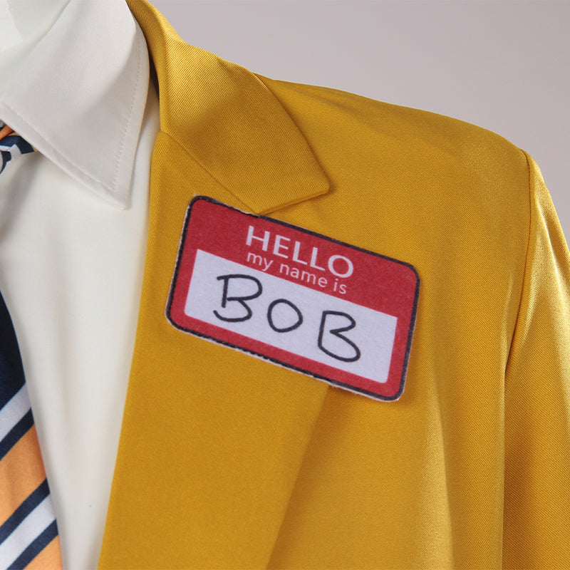 Beetlejuice Yellow Suit 2024 Bob Cosplay Costume Halloween Outfit - Image 8