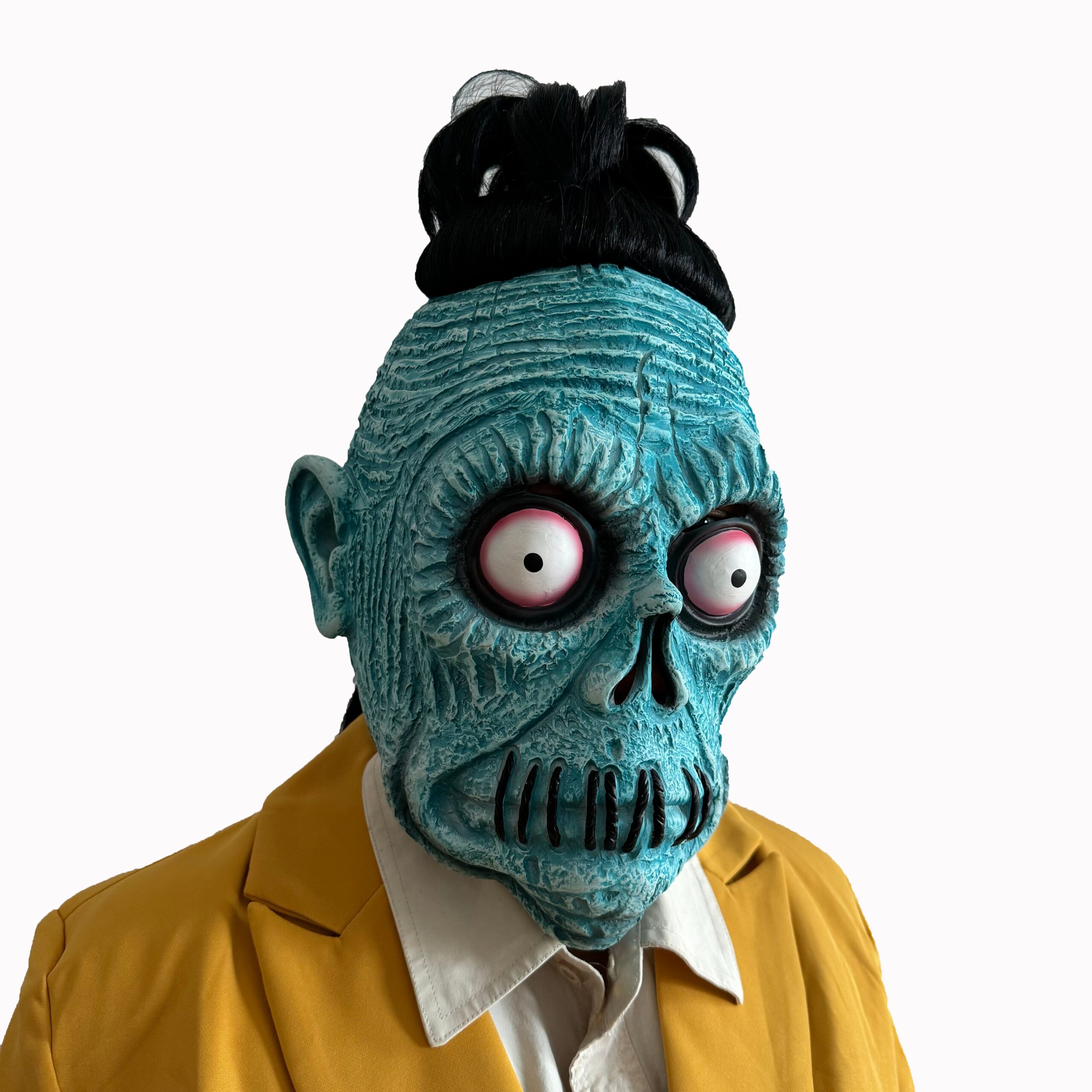 Beetlejuice Yellow Suit 2024 Bob Cosplay Costume Halloween Outfit - Image 13