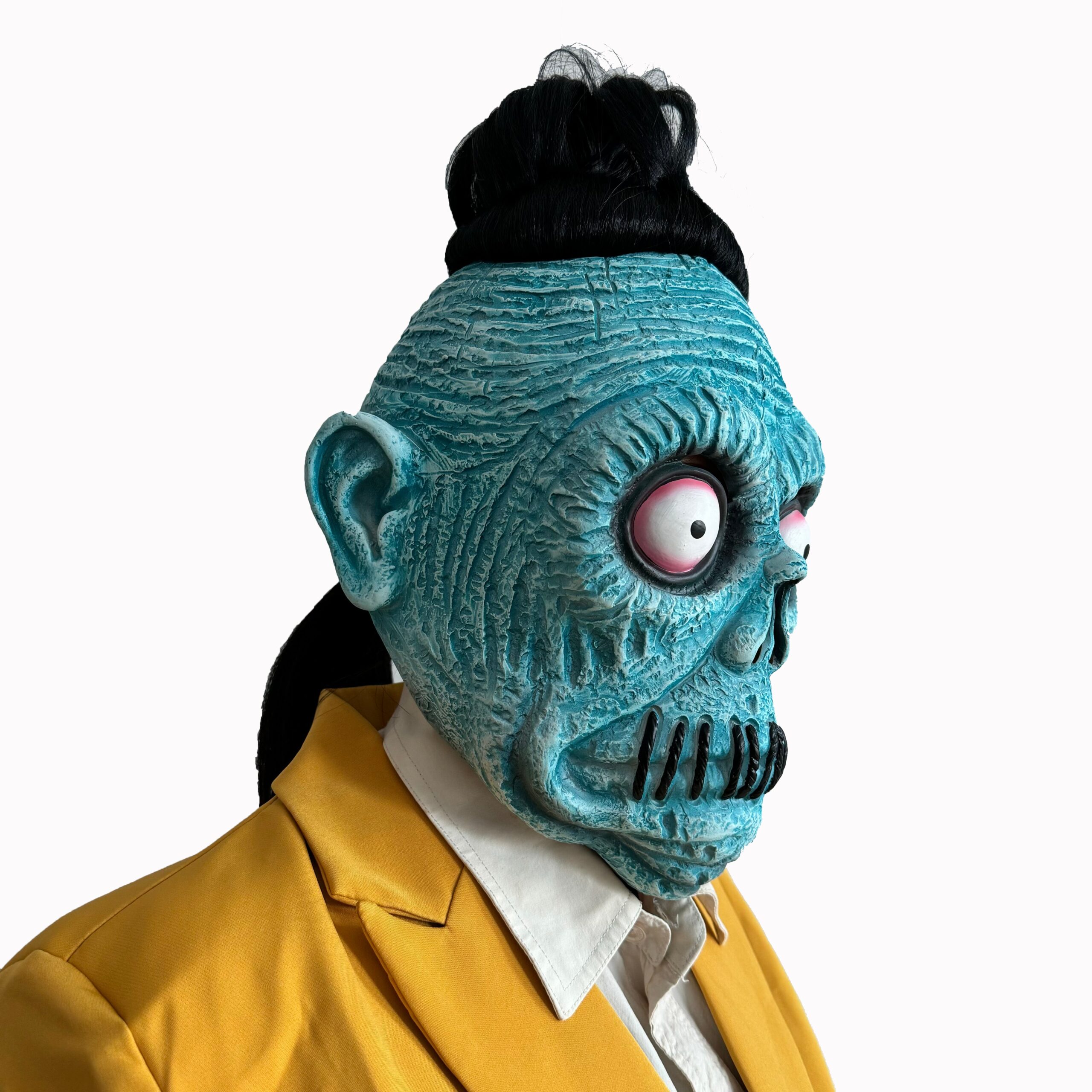 Beetlejuice Yellow Suit 2024 Bob Cosplay Costume Halloween Outfit - Image 15