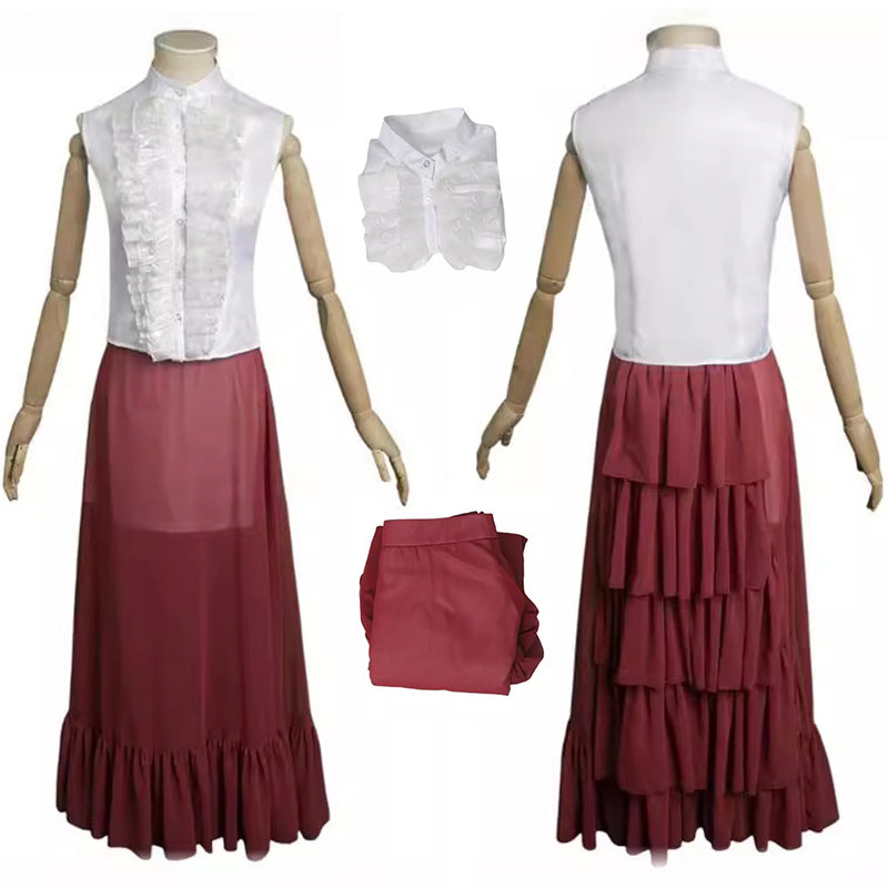 Poor Things Bella Baxter Dance Dress Cosplay Costume Halloween Party Suit