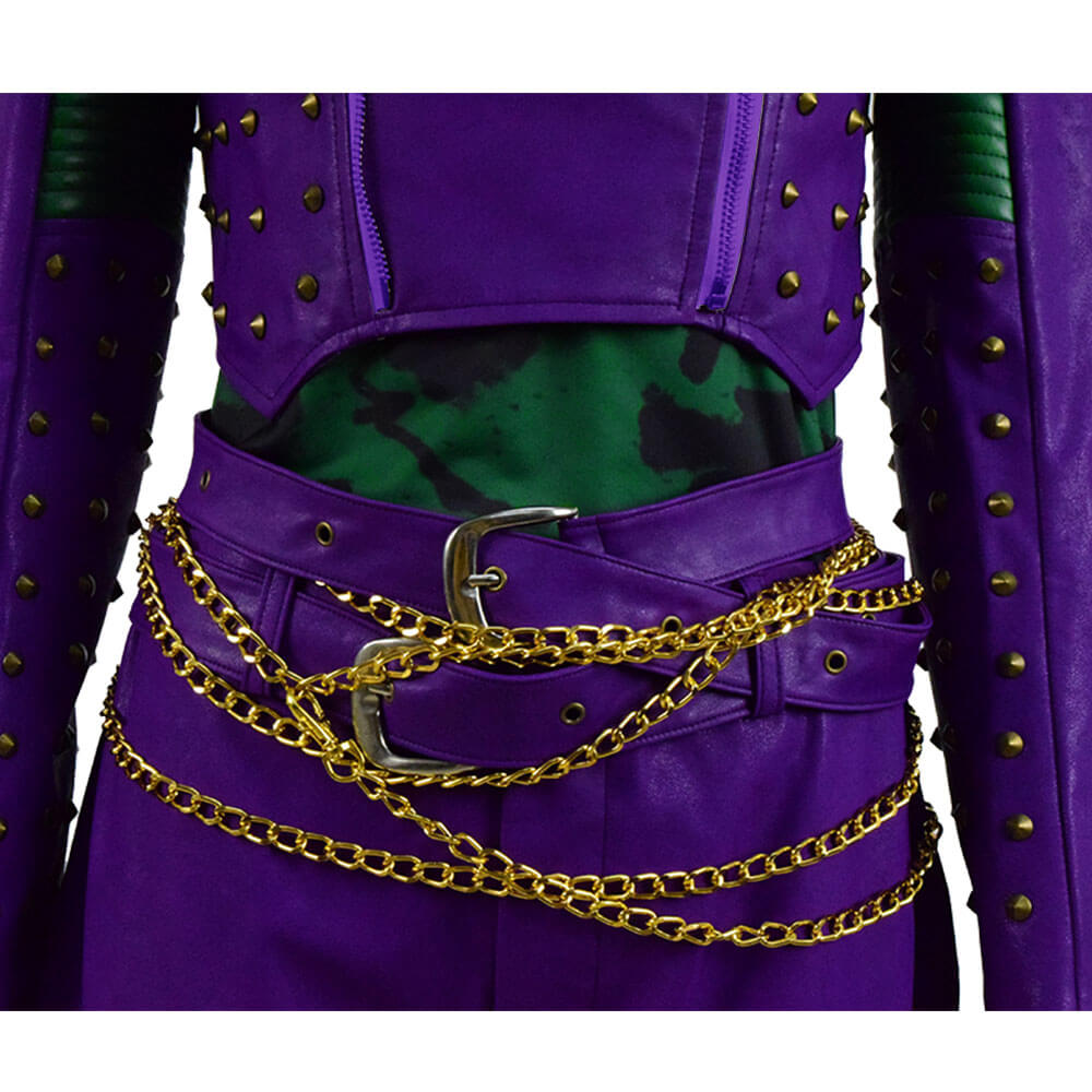 Descendants Costumes Mal Dress Outfit Kids Adults Halloween Party Cosplay Costume - Image 8