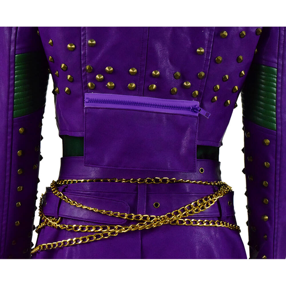 Descendants Costumes Mal Dress Outfit Kids Adults Halloween Party Cosplay Costume - Image 7
