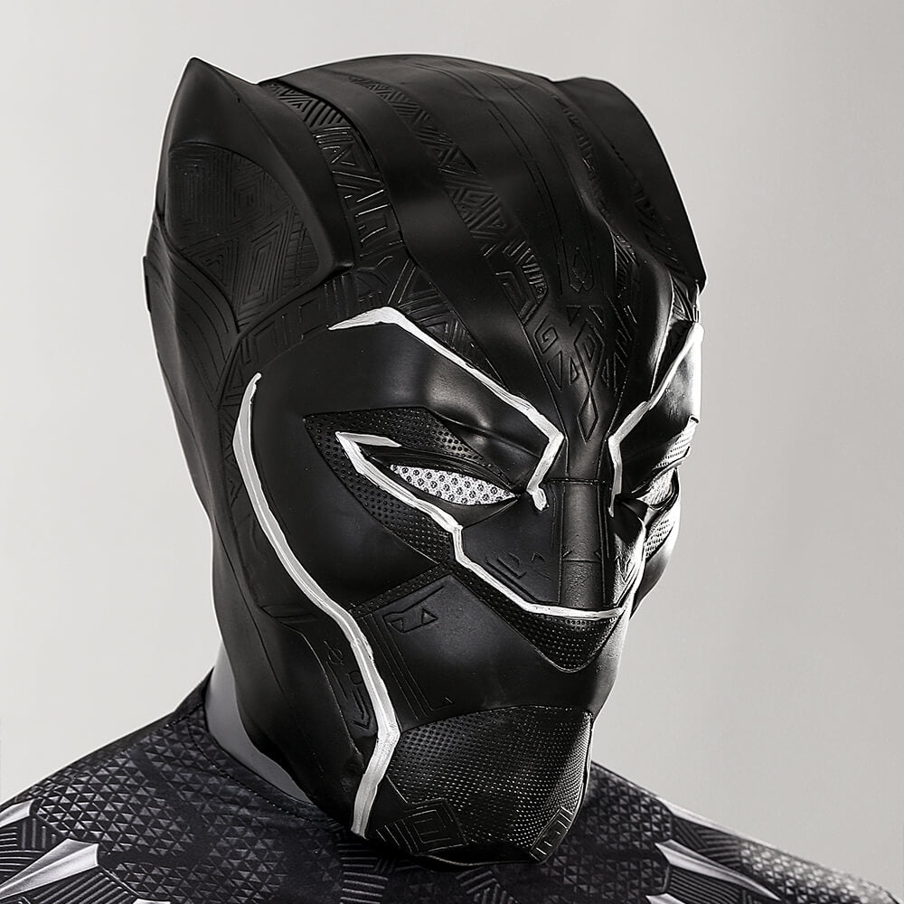 Black Panther Suit Cosplay T'Challa Bodysuit Cosplay Superhero Jumpsuit with Mask - Image 6