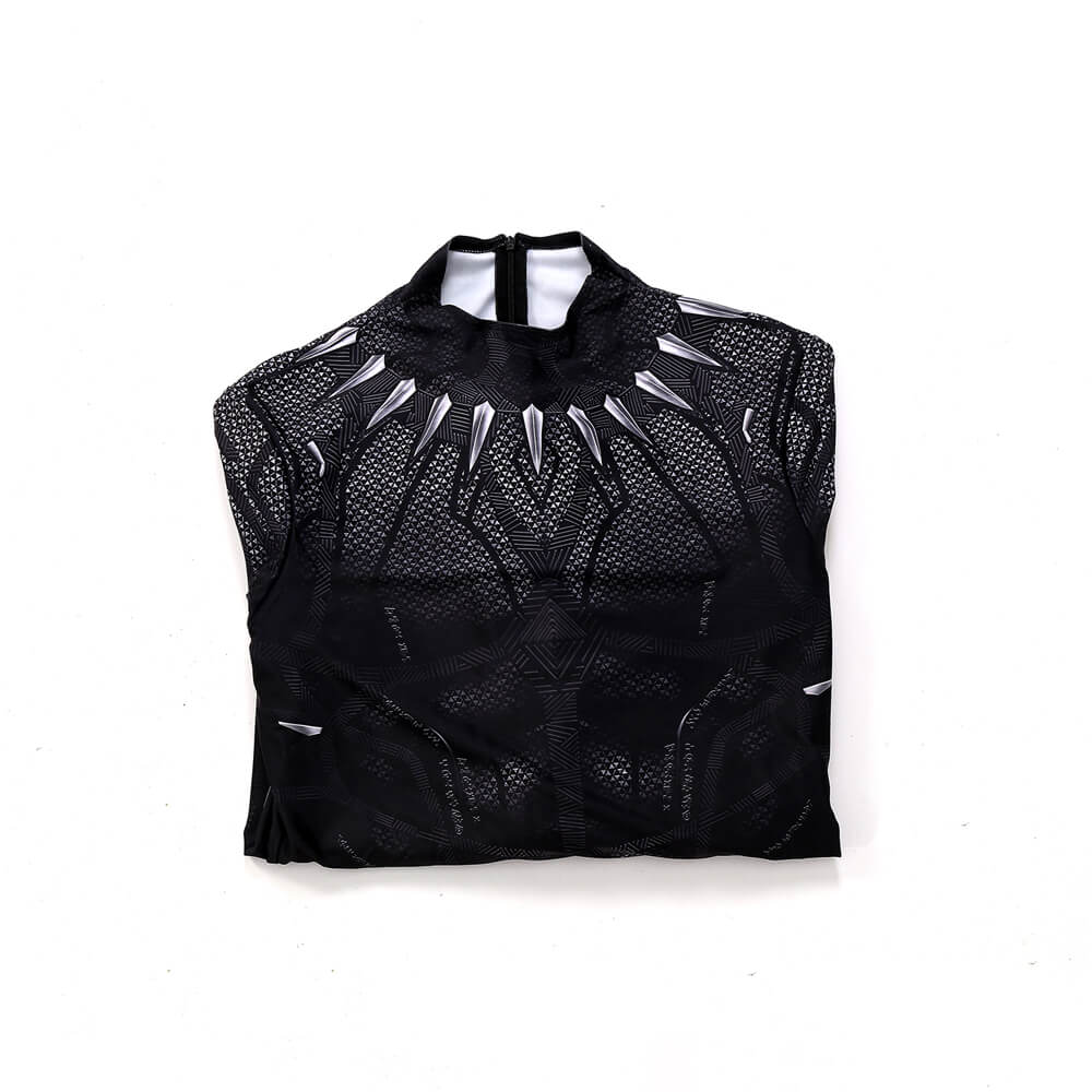 Black Panther Suit Cosplay T'Challa Bodysuit Cosplay Superhero Jumpsuit with Mask - Image 15