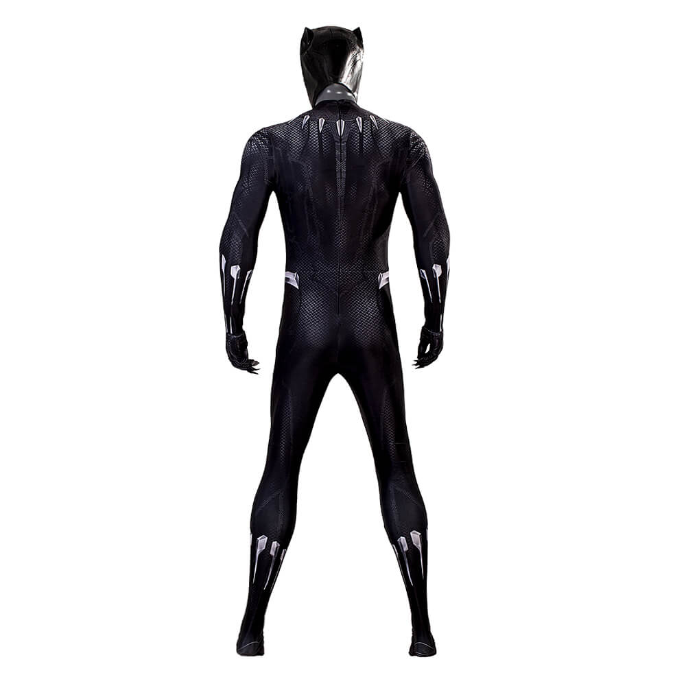 Black Panther Suit Cosplay T'Challa Bodysuit Cosplay Superhero Jumpsuit with Mask - Image 5