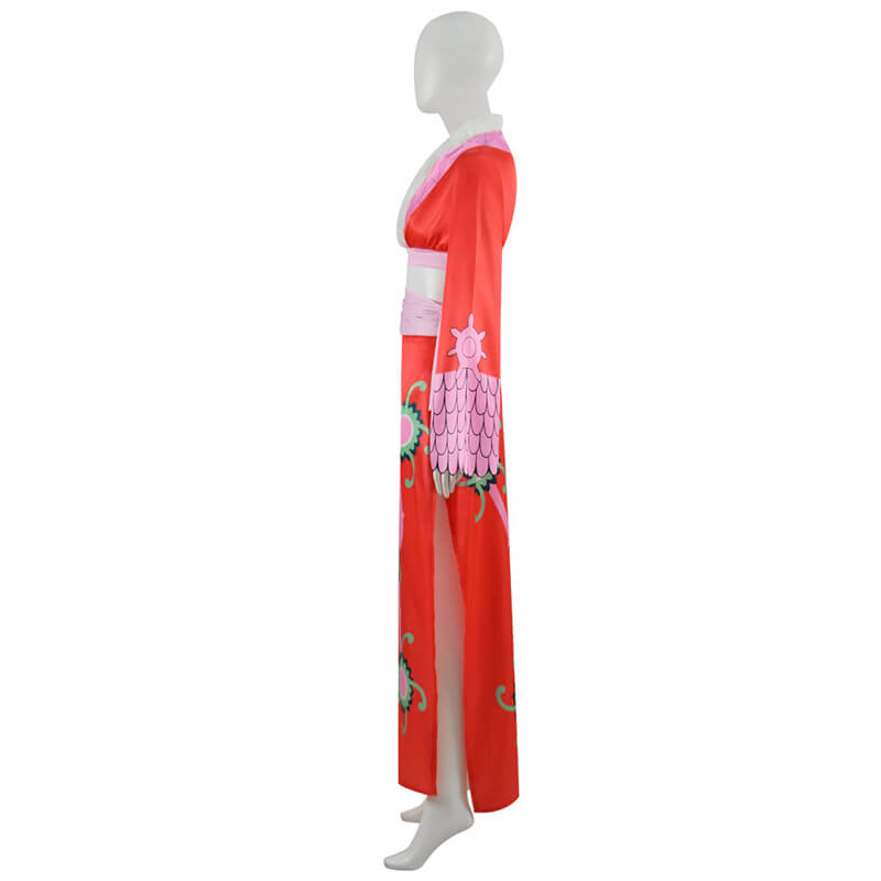 Boa Hancock Cheongsam Dress Anime One Piece Dress Halloween Outfit - Image 3