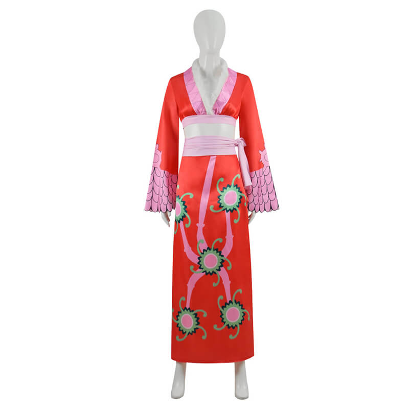 Boa Hancock Cheongsam Dress Anime One Piece Dress Halloween Outfit - Image 2