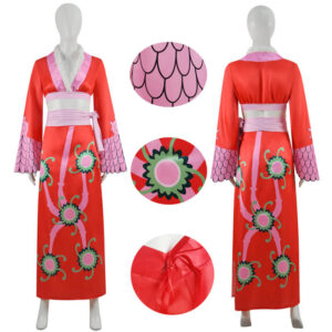 Boa Hancock Cheongsam Dress Anime One Piece Dress Halloween Outfit