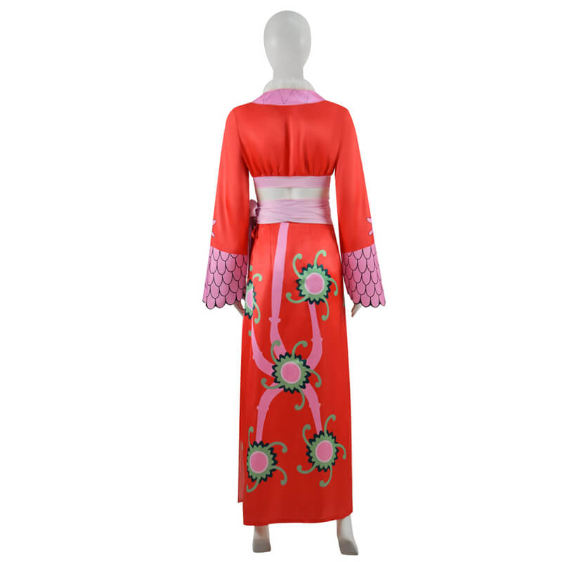 Boa Hancock Cheongsam Dress Anime One Piece Dress Halloween Outfit - Image 5