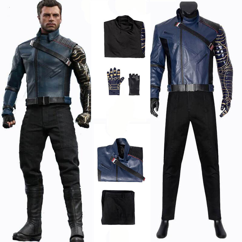 The Falcon And The Winter Soldier Bucky Barnes Cosplay Costume For Sale - Image 13
