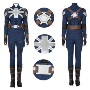 Captain America Peggy Carter Costume What If Carter Halloween Suit Women Outfit