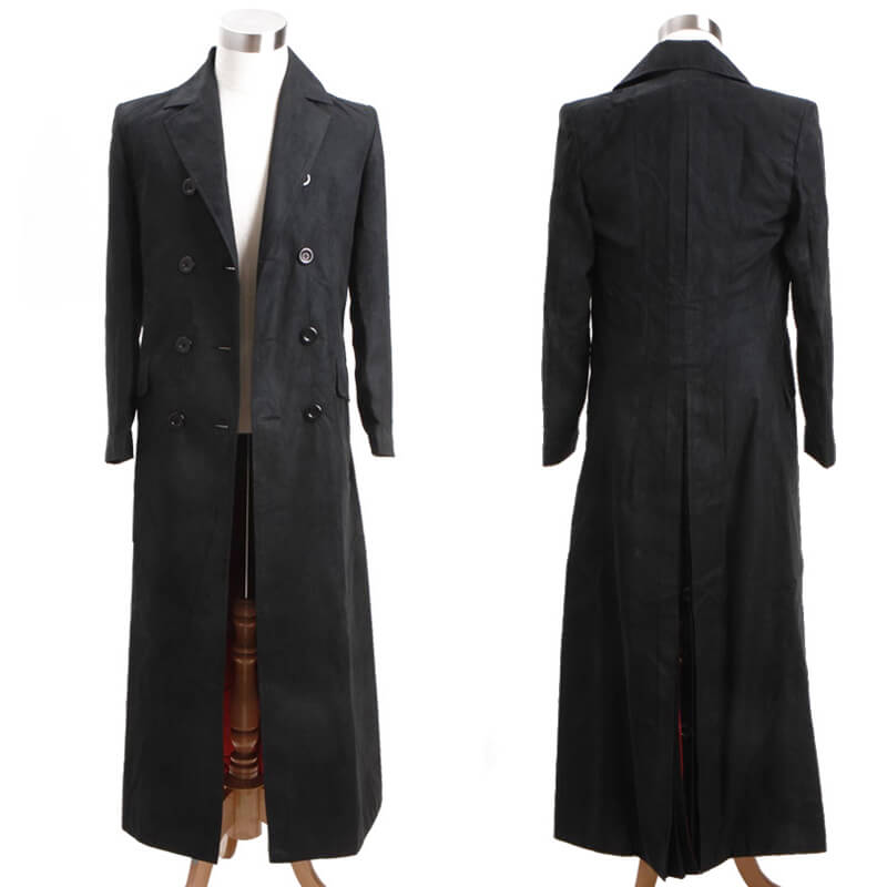 Captain Jack Harkness Trench Coat Doctor Who Black Wool Coat Jacket