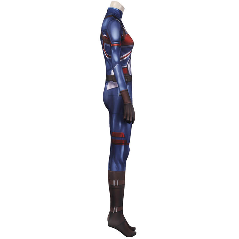 Carter Bodysuit What If Jumpsuit Peggy Carter Captain Carter Onesies Cosplay Costumes - Image 3