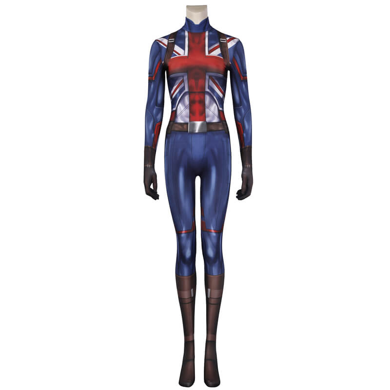 Carter Bodysuit What If Jumpsuit Peggy Carter Captain Carter Onesies Cosplay Costumes - Image 2