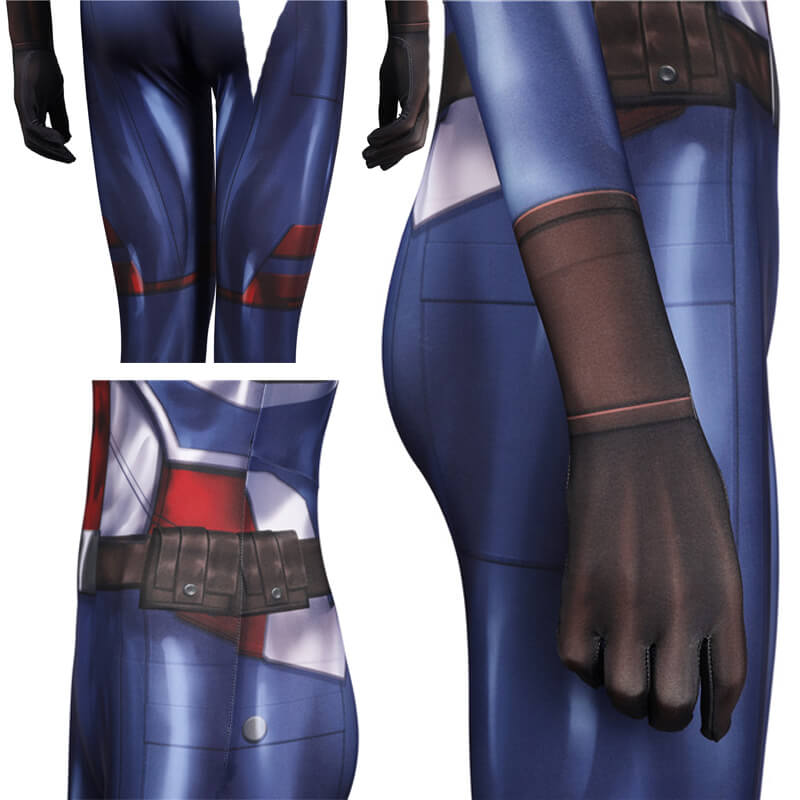 Carter Bodysuit What If Jumpsuit Peggy Carter Captain Carter Onesies Cosplay Costumes - Image 5