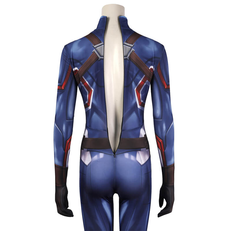 Carter Bodysuit What If Jumpsuit Peggy Carter Captain Carter Onesies Cosplay Costumes - Image 8