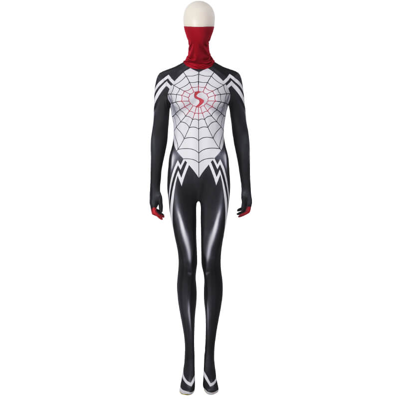 Cindy Moon Silk Costume Spider-Man Bodysuit Cosplay Jumpsuit for Women Halloween Carnival Suit - Image 2