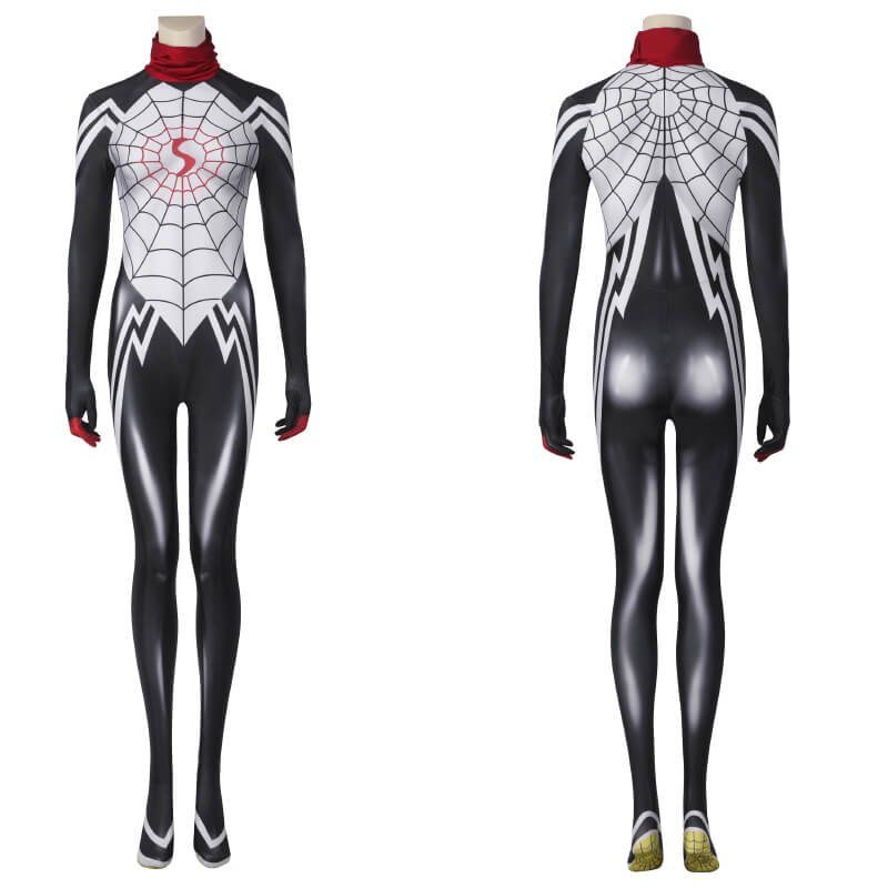 Cindy Moon Silk Costume Spider-Man Bodysuit Cosplay Jumpsuit for Women Halloween Carnival Suit - Image 15