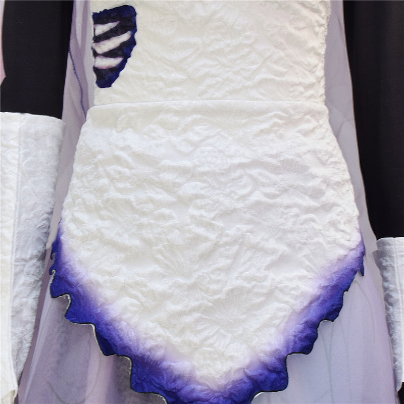 Corpse Bride Wedding Dress Corpse Bride Emily White Cosplay Costume Halloween Carnival Suit - Image 9