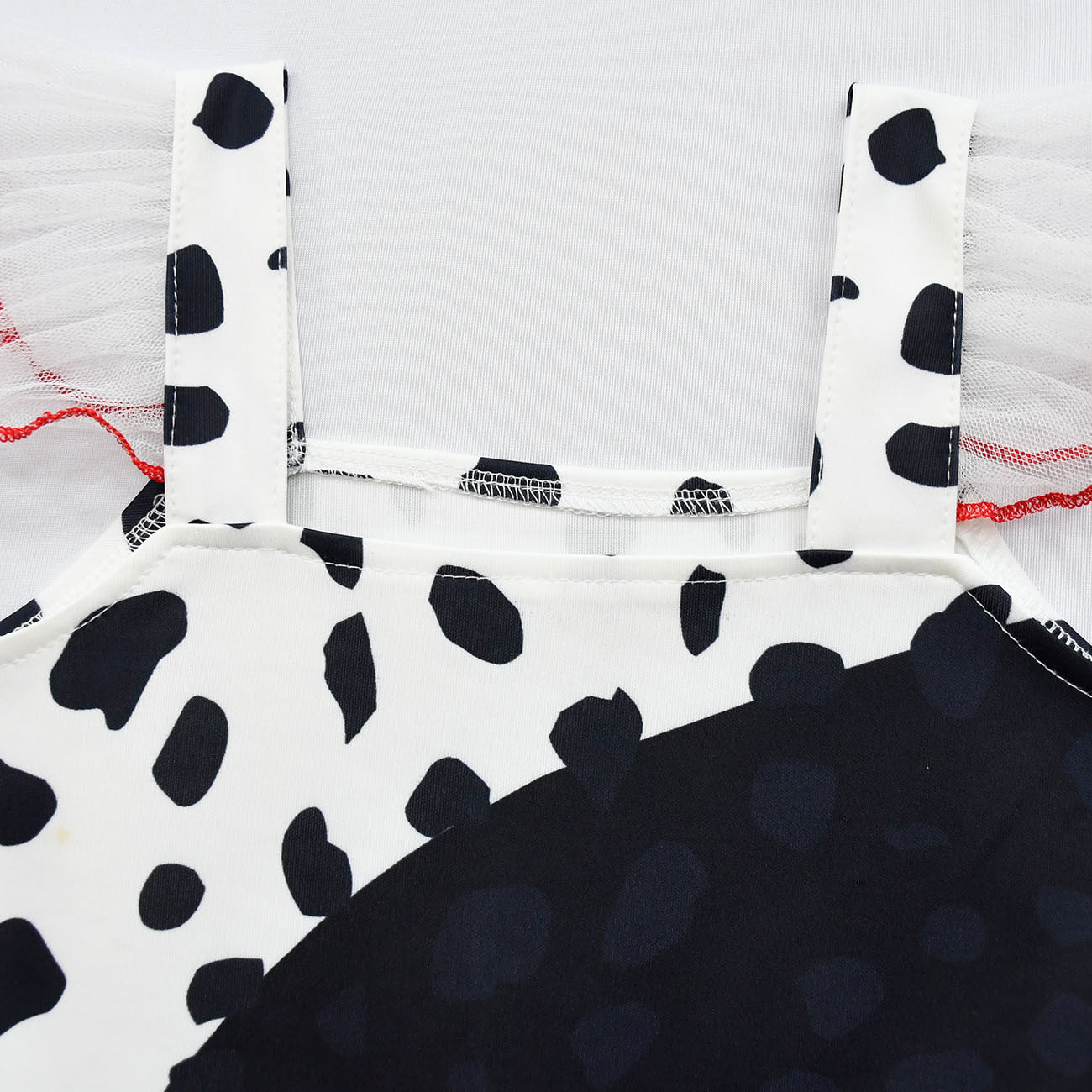 Kids Cruella Dress 2021 Cruella Dalmatian Dress Girls Halloween Cosplay Costumes - Image 6