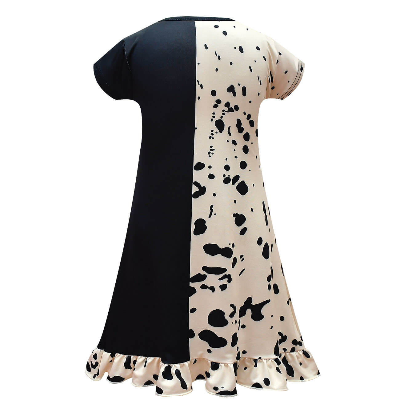 Kids Cruella Dress 2021 Cruella Dalmatian Dress Girls Halloween Cosplay Costumes - Image 19