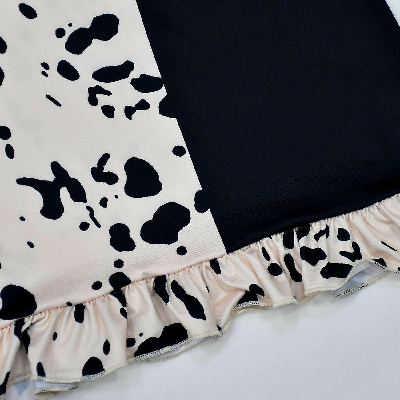 Kids Cruella Dress 2021 Cruella Dalmatian Dress Girls Halloween Cosplay Costumes - Image 22
