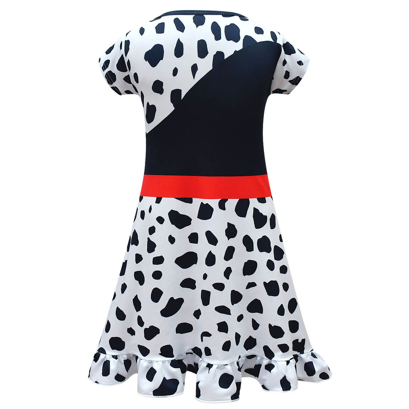 Kids Cruella Dress 2021 Cruella Dalmatian Dress Girls Halloween Cosplay Costumes - Image 10