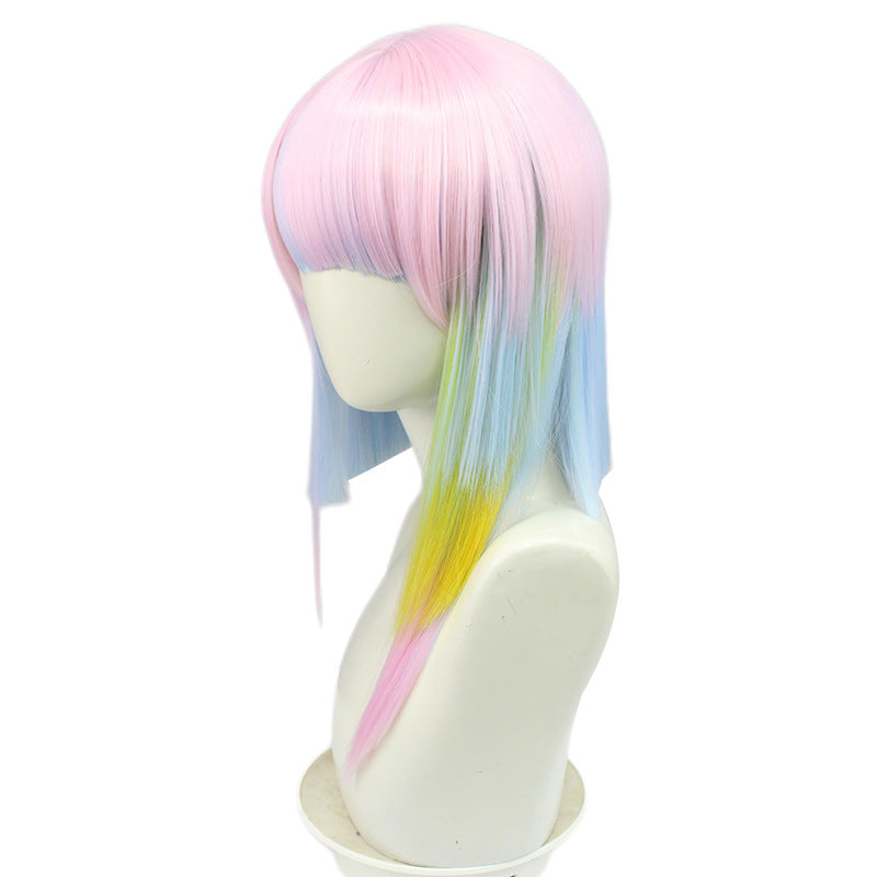 Cyberpunk Wig Cyberpunk Edgerunners Lucy Cosplay Wigs Anime Girls Gradient Color Hair Halloween Props - Image 5