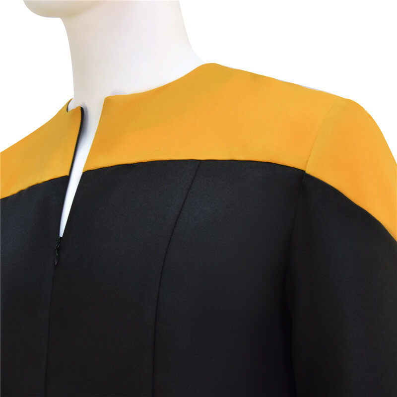 DS9 Uniform Jumpsuit Yellow Star Deep Space Nine Duty Cosplay Jumpsuit - Image 2