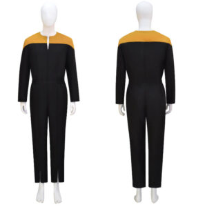DS9 Uniform Jumpsuit Yellow Star Deep Space Nine Duty Cosplay Jumpsuit