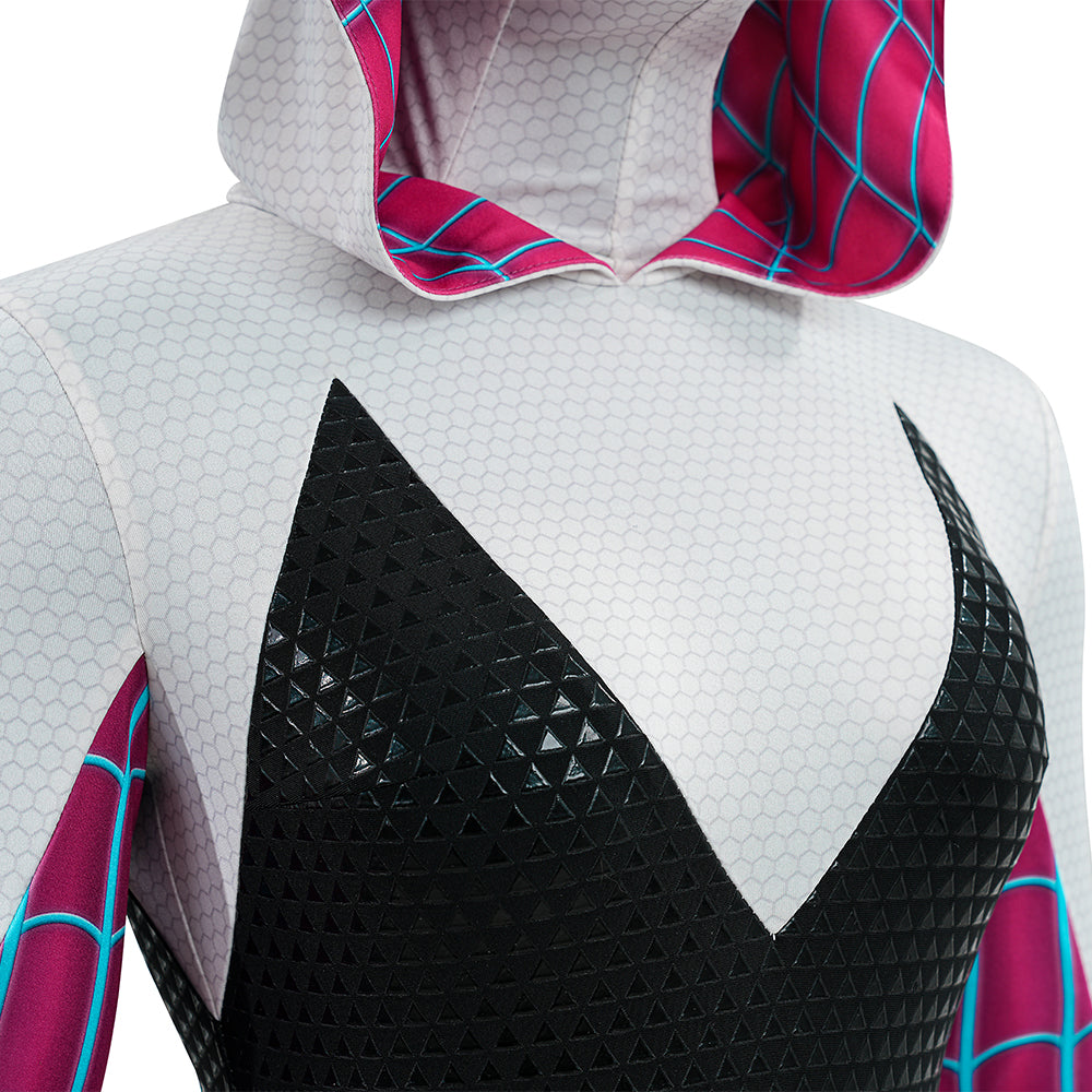 Gwen Stacy Cosplay Across The Spider-Verse Cosplay Costume Halloween Suit - Image 13