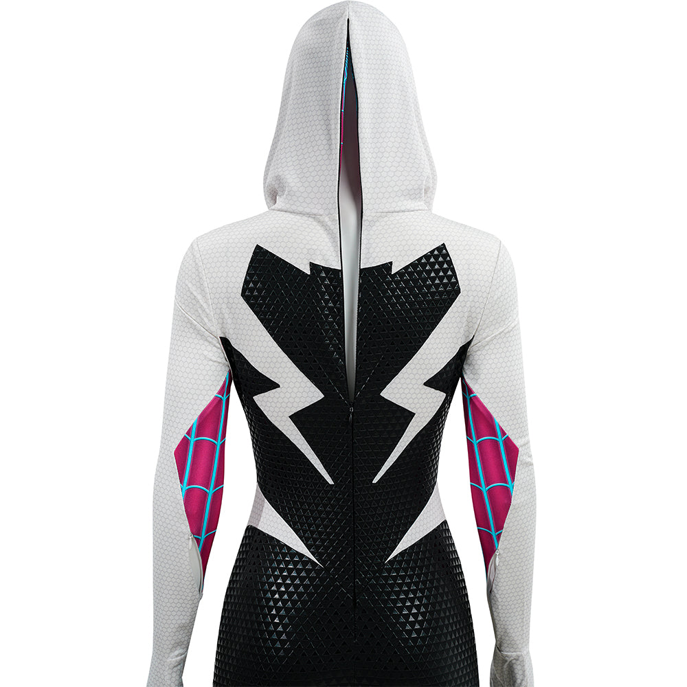 Gwen Stacy Cosplay Across The Spider-Verse Cosplay Costume Halloween Suit - Image 12