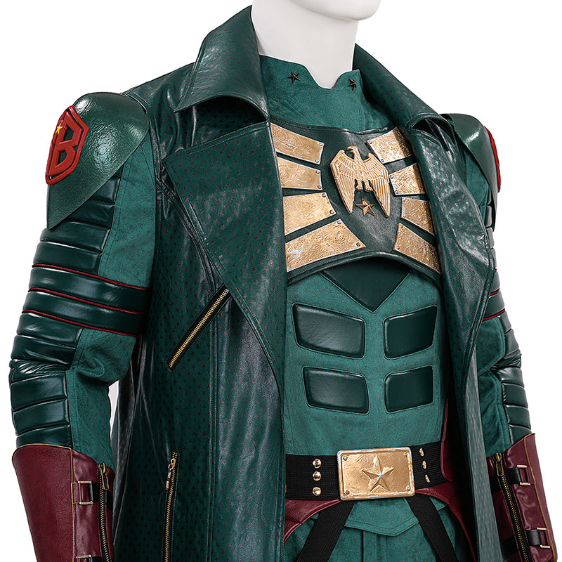 Vought Rising Soldier Boy Cosplay Costume Hardcore Halloween Green Suit - Image 13