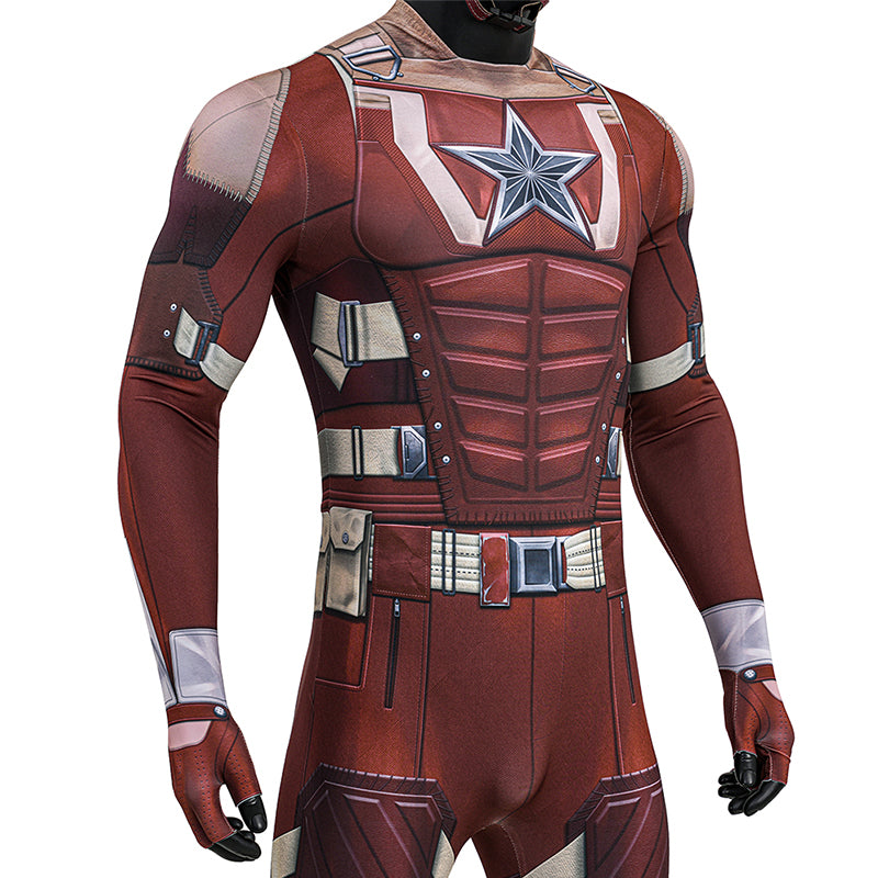 Thunderbolts Red Guardian Cosplay Costume Halloween Jumpsuit Outfit - Image 10