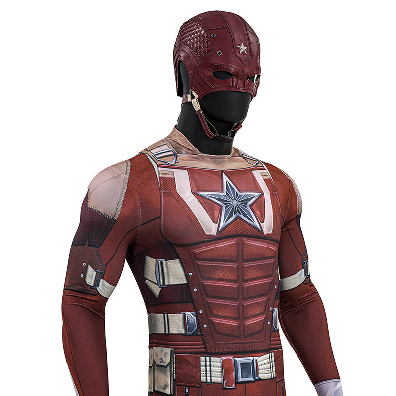 Thunderbolts Red Guardian Cosplay Costume Halloween Jumpsuit Outfit - Image 9