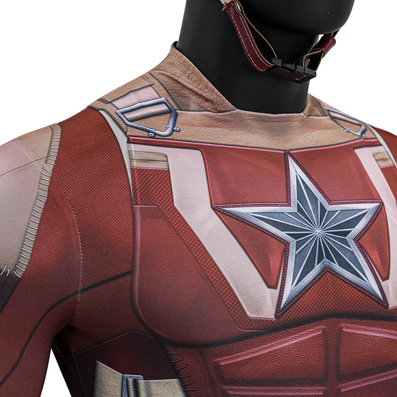 Thunderbolts Red Guardian Cosplay Costume Halloween Jumpsuit Outfit - Image 11