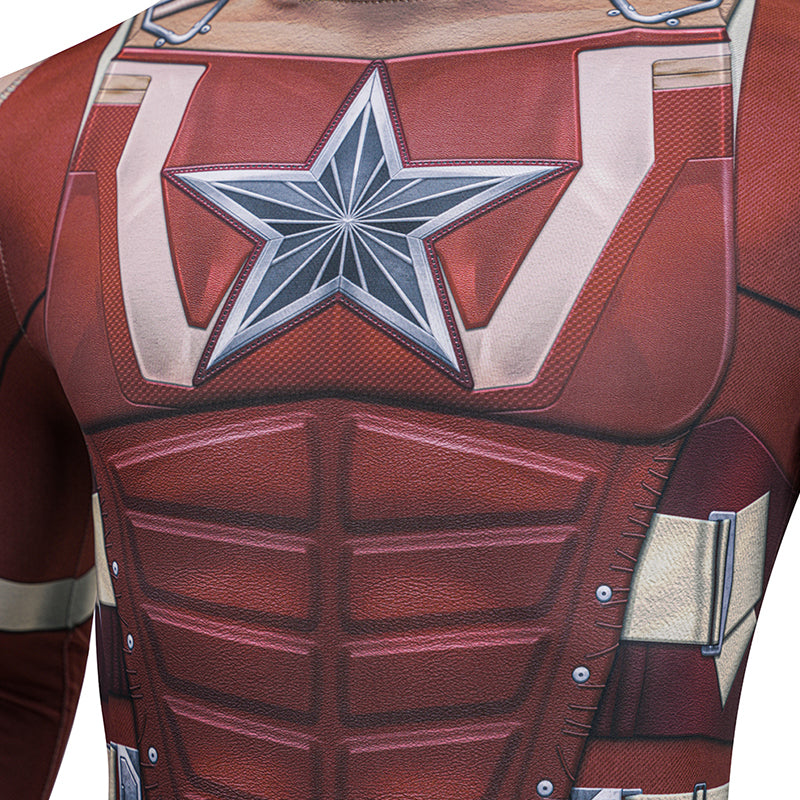 Thunderbolts Red Guardian Cosplay Costume Halloween Jumpsuit Outfit - Image 13