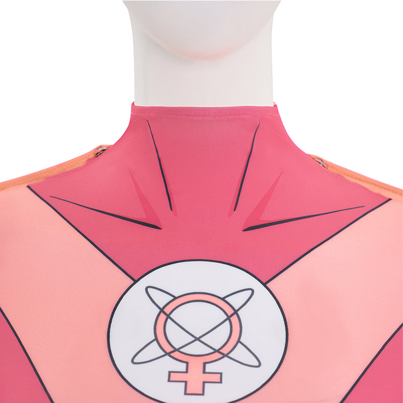 Invincible Atom Eve Cosplay Costume Halloween Pink Jumpsuit - Image 13