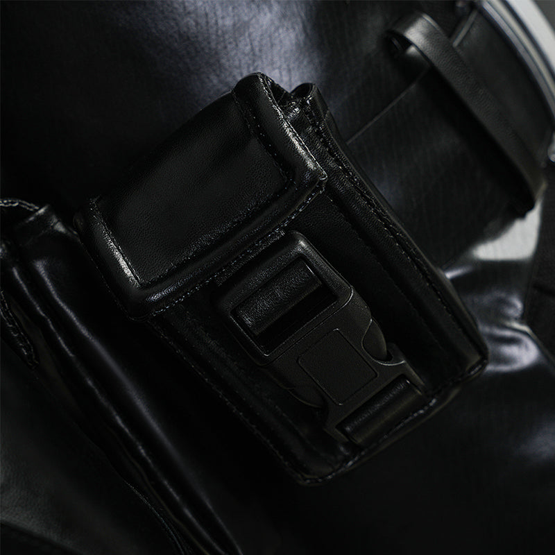Nightwing Cosplay Arkham Knight Nightwing Cosplay Costume Nightwing Black Leather Suit - Image 28