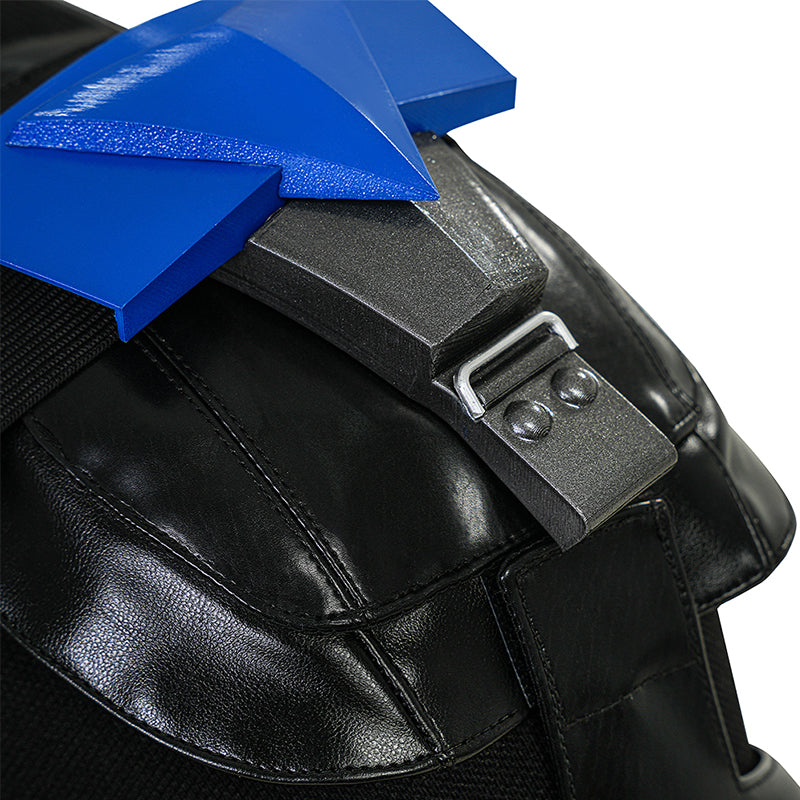 Nightwing Cosplay Arkham Knight Nightwing Cosplay Costume Nightwing Black Leather Suit - Image 18