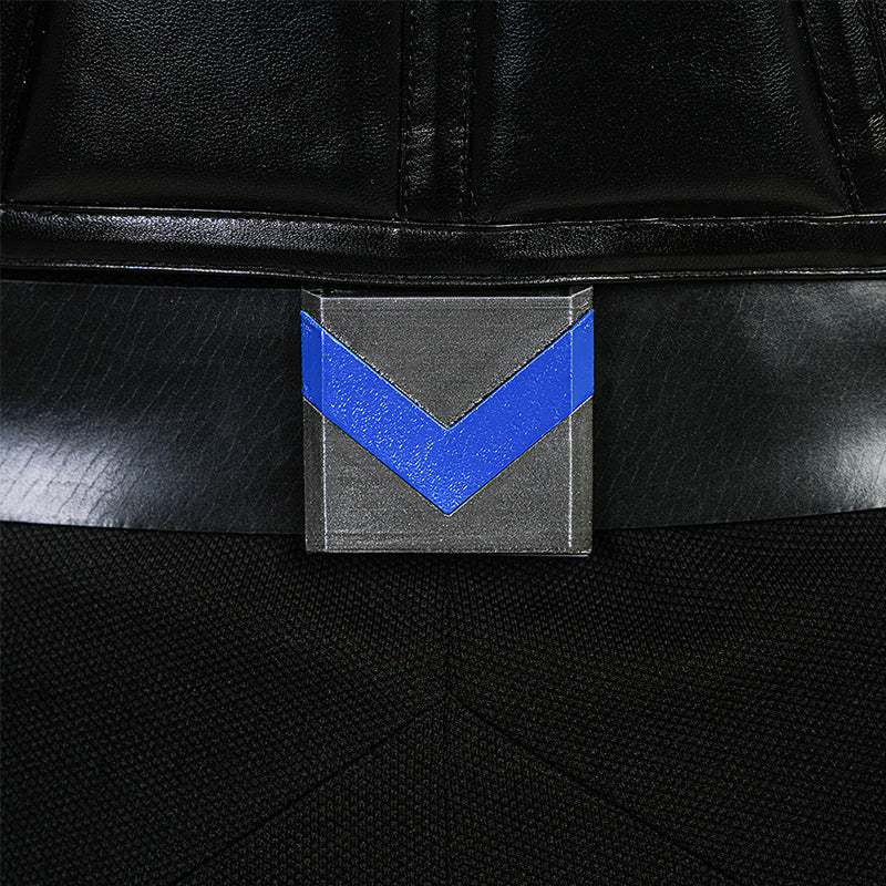 Nightwing Cosplay Arkham Knight Nightwing Cosplay Costume Nightwing Black Leather Suit - Image 36