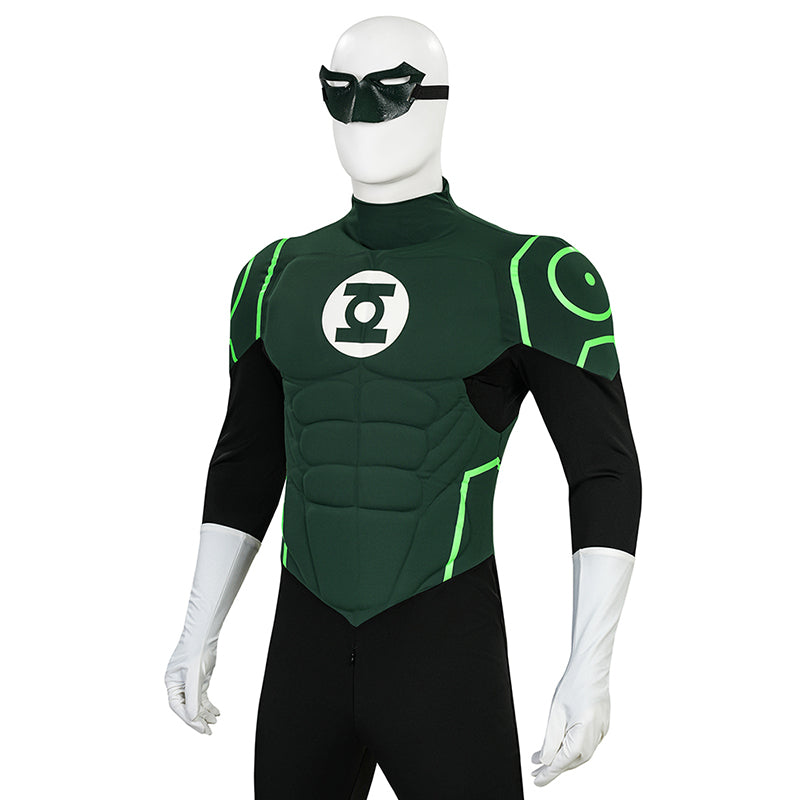 Green Lantern Hal Jordan Justice League Lantern Green Cosplay Costume - Image 8